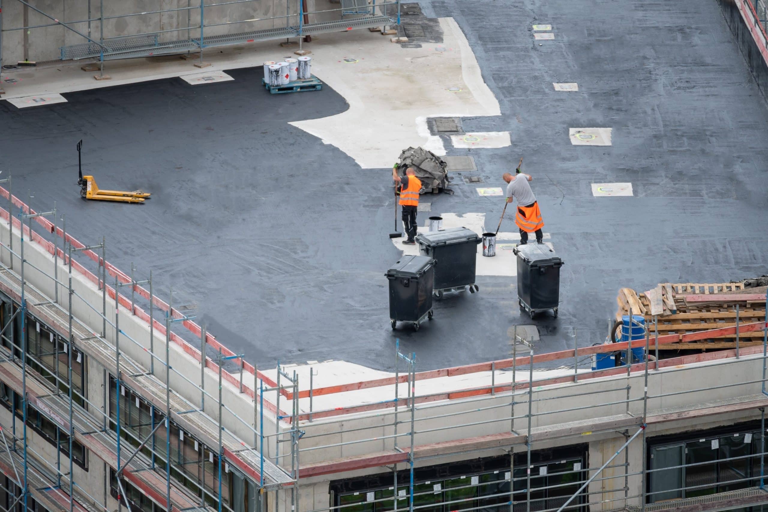 Drainage System Function on a Commercial Flat Roof